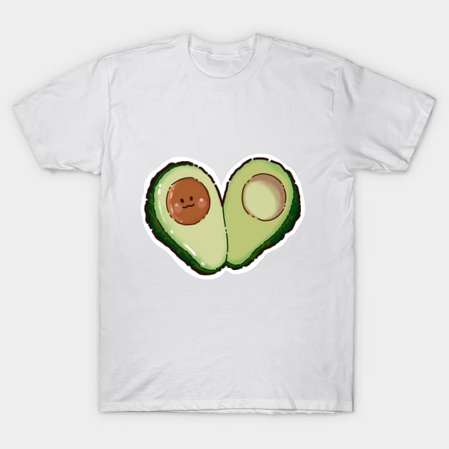 Little avocado smiles cutely. T-Shirt by WwsNttb